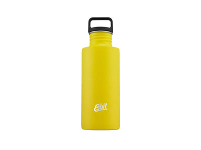 Borraccia Esbit Sculptor 750 ml Sunshine Yellow in acciaio inox con bocca larga, veduta frontale
