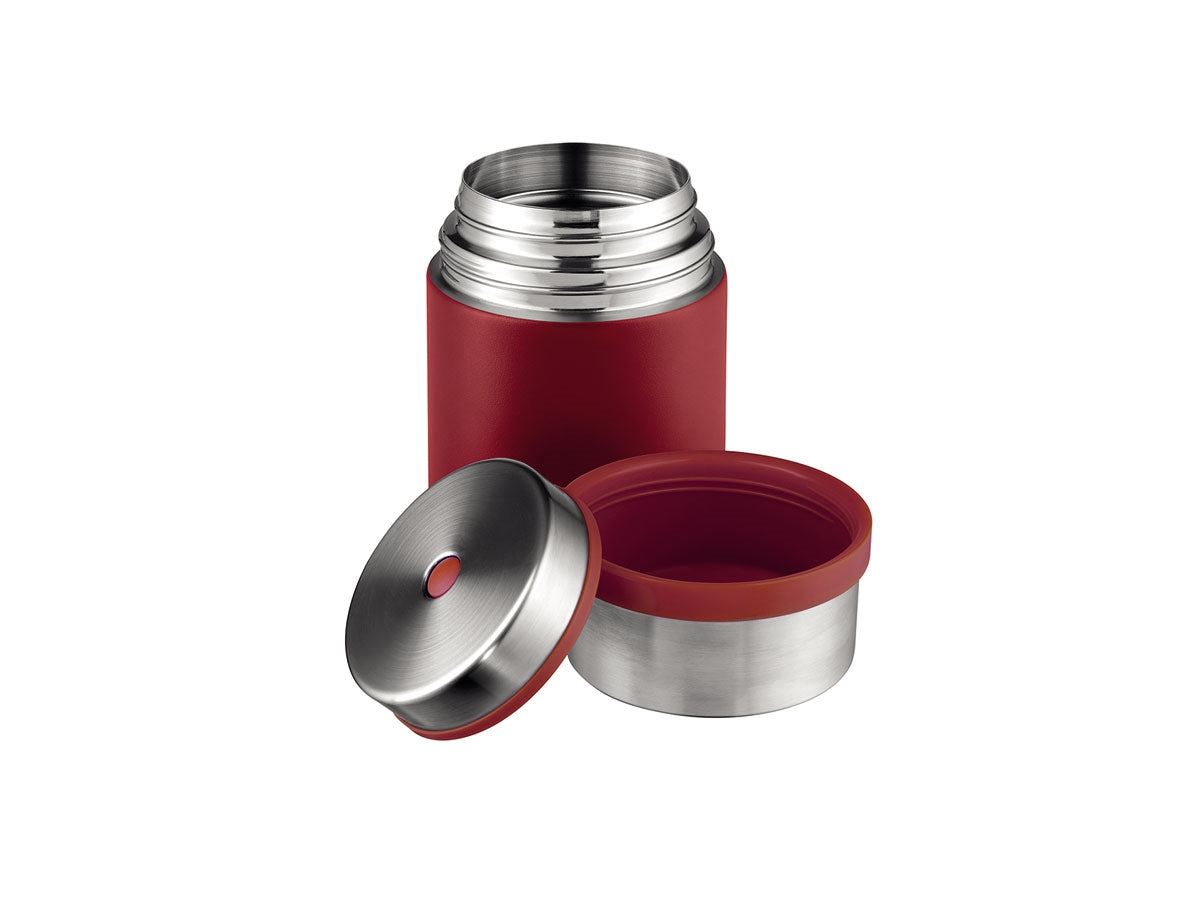 Esbit Sculptor Food Jug 500ml Burgundy - chiusura con pulsante rilascio pressione
