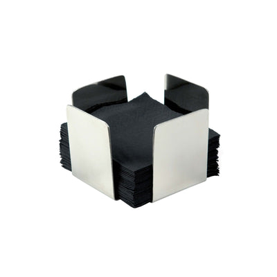 Portatovaglioli in Acciaio Inox 11x11 cm H 7 cm