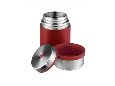 Esbit Sculptor Food Jug 750ml Burgundy - chiusura con pulsante rilascio pressione