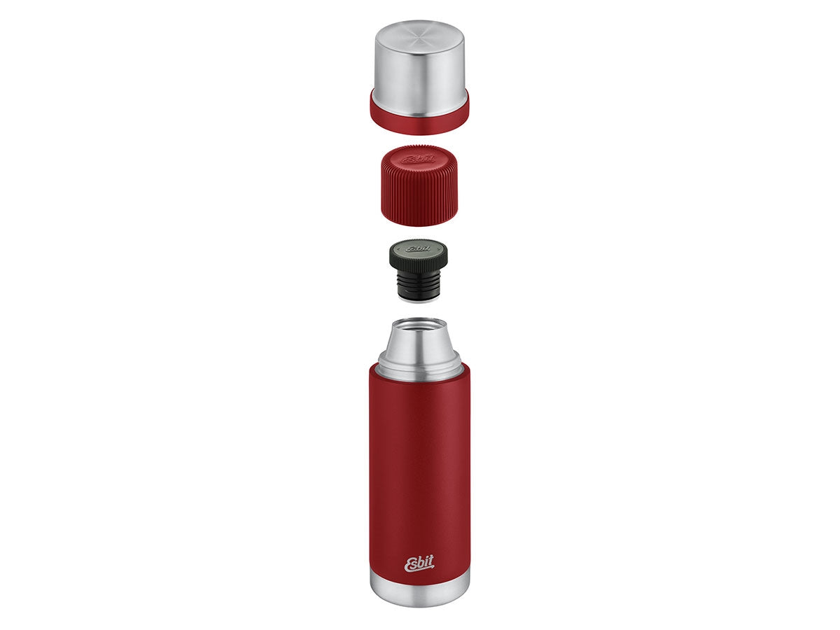Esbit Sculptor thermos 1000ml burgundy vista laterale