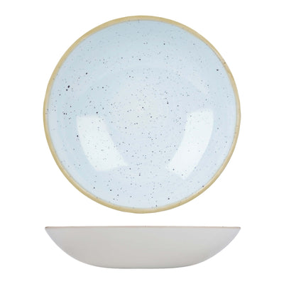 Churchill Stonecast Azzurro Puntinato Piatto Fondo in Ceramica Ø 31 cm 6 Pezzi