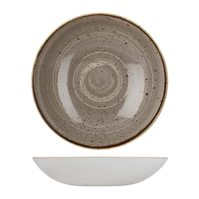 Churchill Stonecast Grigio Puntinato Piatto Fondo in Ceramica Ø 31 cm 6 Pezzi