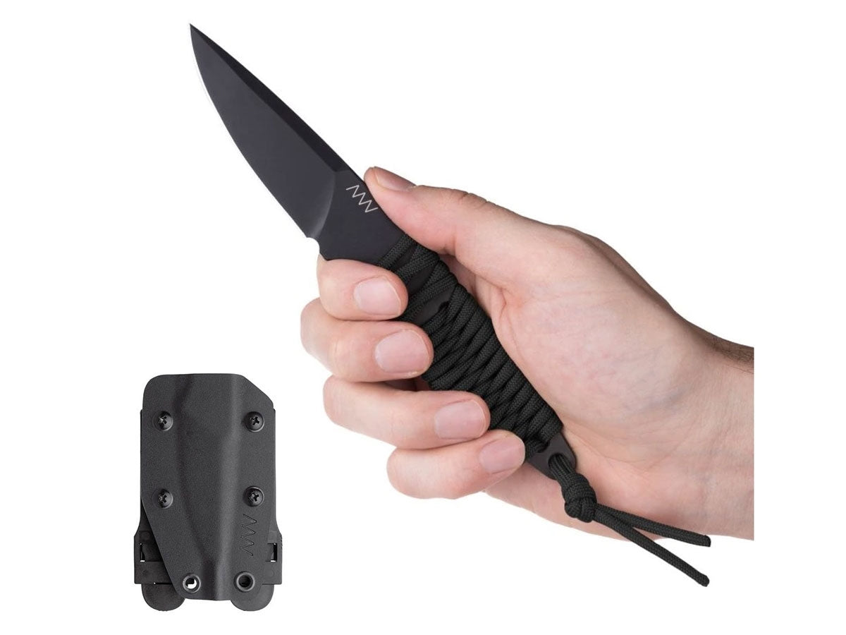 ANV Knives P100 SANDVIK CERAKOTE BLACK PARACORD ANVP100-037