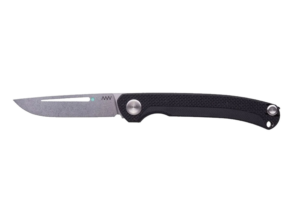 ANV Knives S100 SLIPJOINT STONEWASH SANDVIK G10 BLACK ANVS100-001