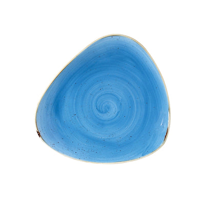 Churchill Stonecast Blu Puntinato Piatto Piano Triangolare Ø 19,2 cm 12 Pezzi