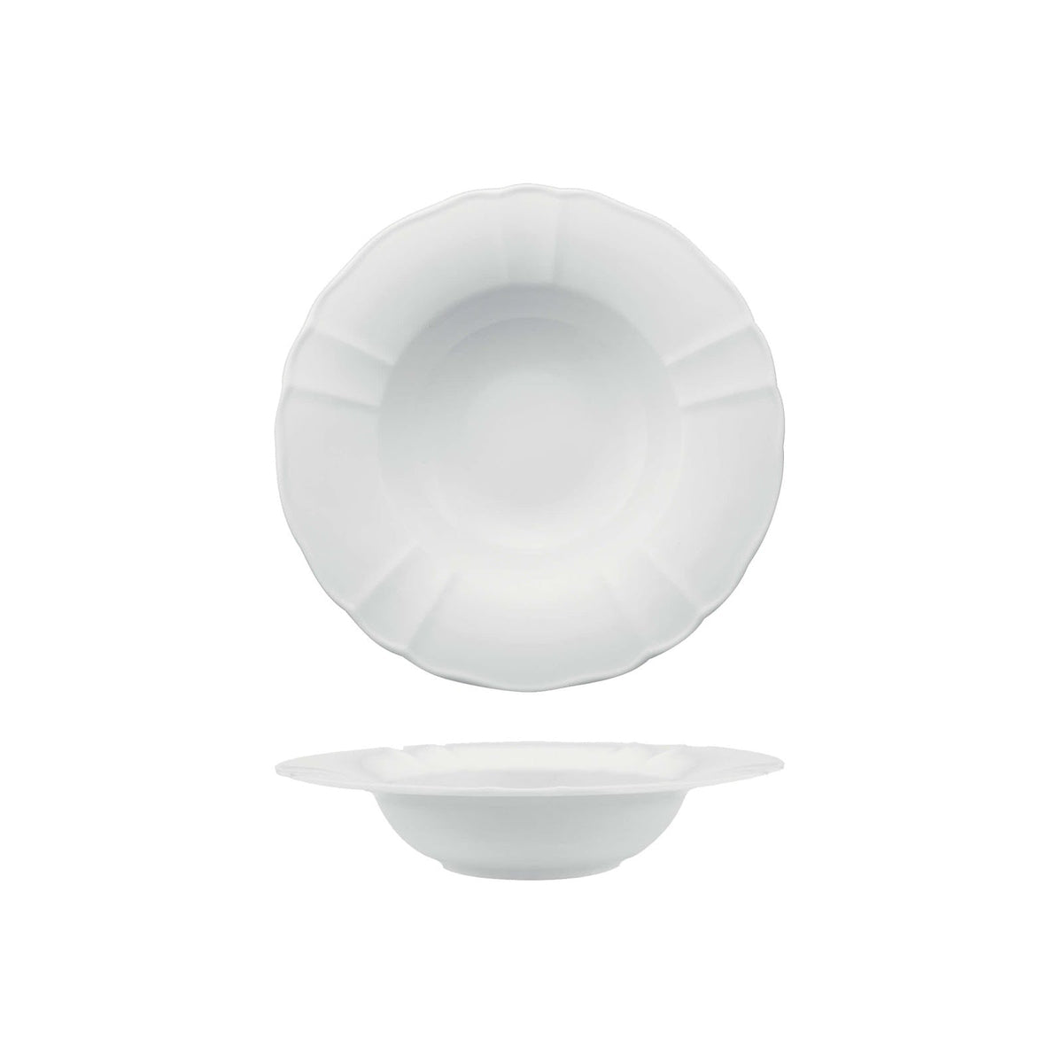 Lubiana Maria Piatto Pasta in Porcellana Ø 27,5 cm 12 Pezzi