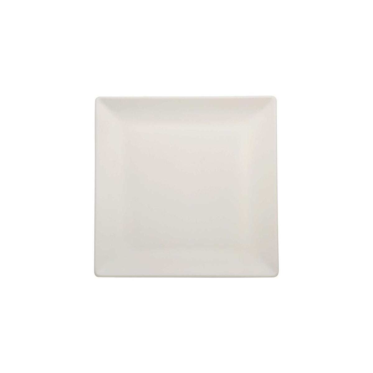 Boston Piatto Frutta Quadrato Stoneware Bianco Opaco 18x18 cm 6 Pezzi