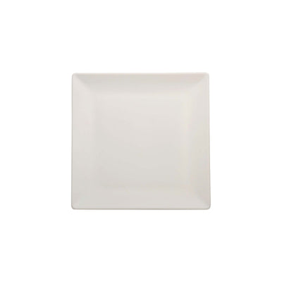 Boston Piatto Frutta Quadrato Stoneware Bianco Opaco 18x18 cm 6 Pezzi