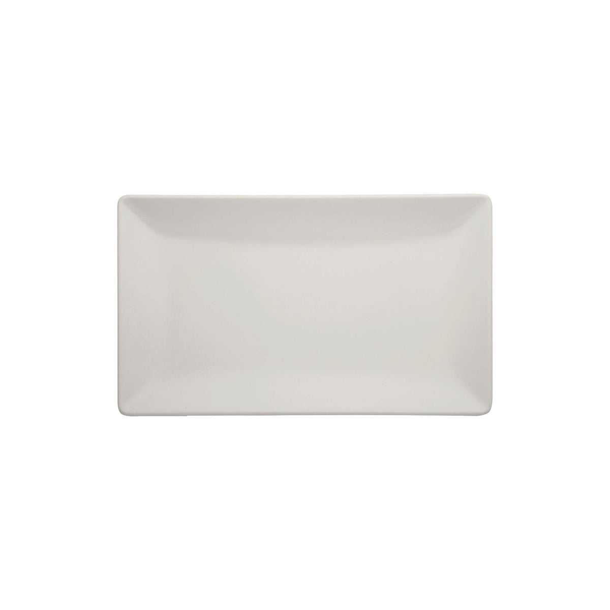 Boston Vassoio Rettangolare Stoneware Bianco Opaco 25x15 cm 6 Pezzi