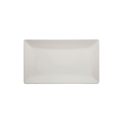 Boston Vassoio Rettangolare Stoneware Bianco Opaco 25x15 cm 6 Pezzi