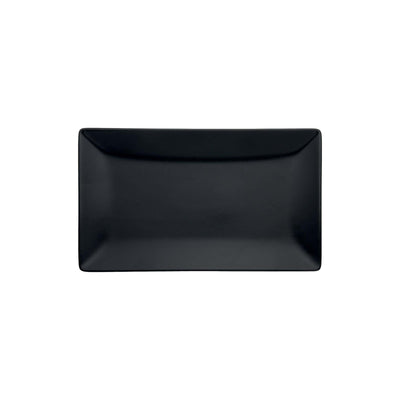 Boston Vassoio Rettangolare Stoneware Nero Opaco 25x15 cm 6 Pezzi