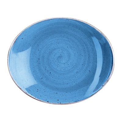 Churchill Stonecast Blu Vassoio Ovale 19,2x16,4 cm 12 Pezzi