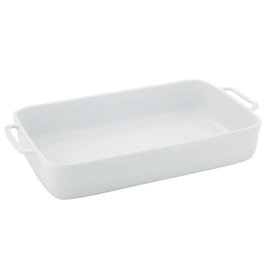 Vassoio Fondo Rettangolare da Buffet con Manici 52x33 cm H 9,5