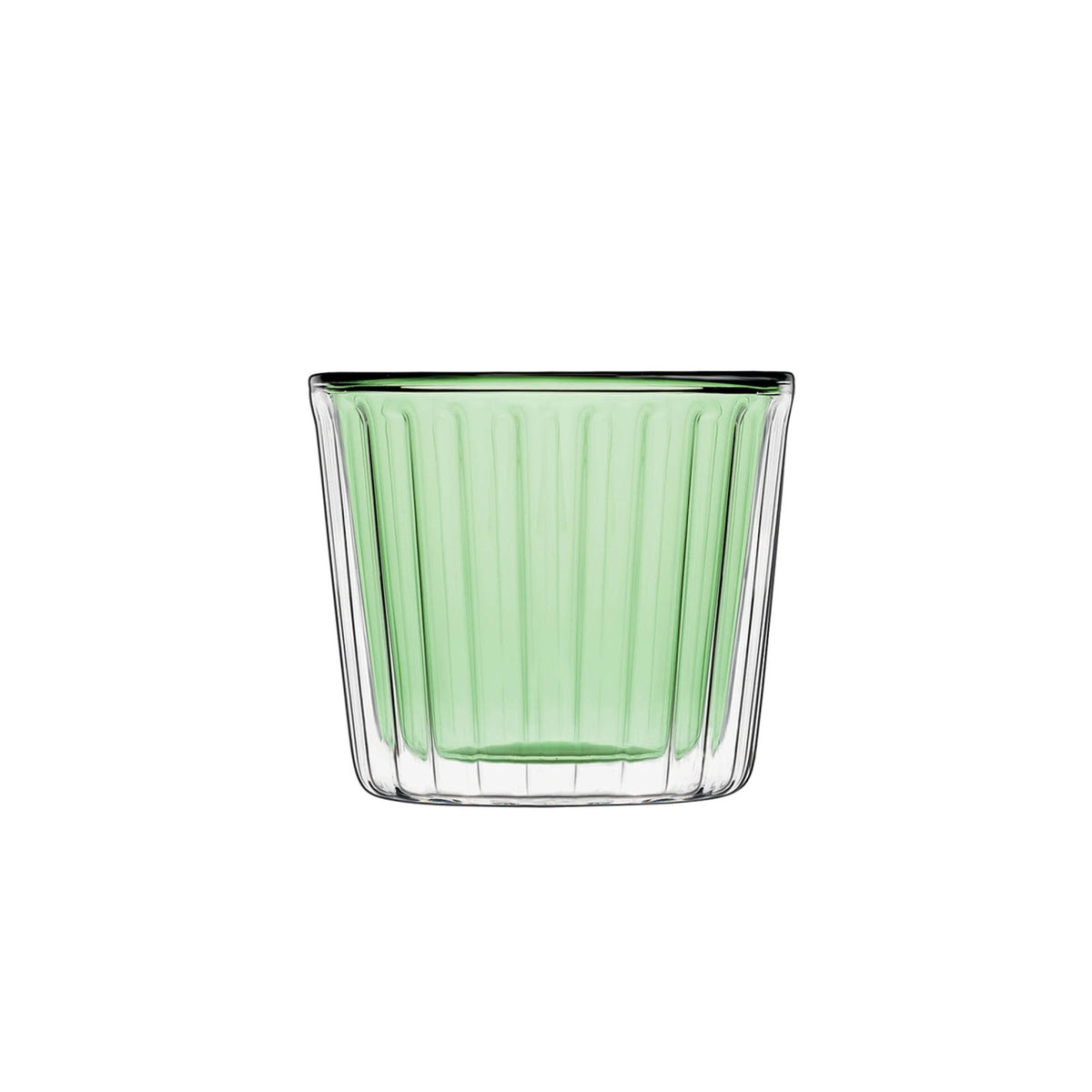 Thermic Glass Coppetta Cupcake Verde Vetro Borosilicato Ø 8,9 cm Set 2 Pezzi