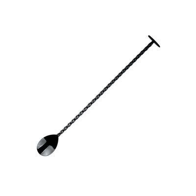 Cucchiaio Mescolatore Cocktail Acciaio Inox Placcato Nero 28 cm