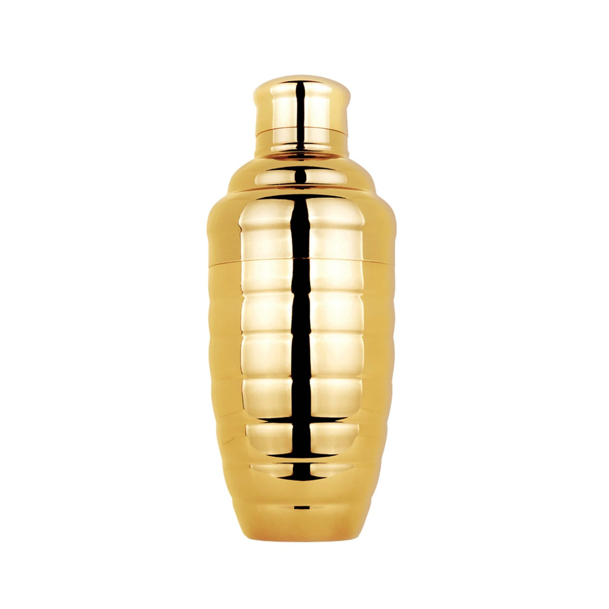 Shaker Cobbler Bomber Acciaio Inox Placcato Oro 50 cl