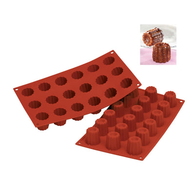 Stampo in Silicone 18 Bordelais Piccoli Ø 3,5 cm H 3,5 cm 30 x 17,5 cm