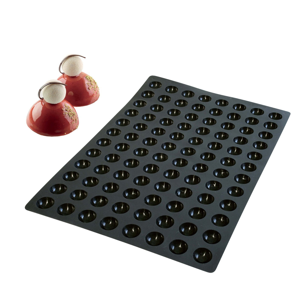 Stampo in Silicone 60x40 cm 96 Minisfere 3,5 cm