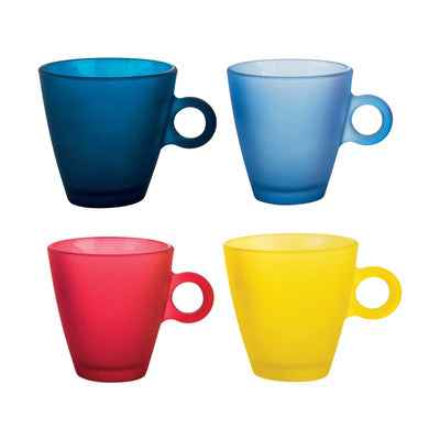 Bormioli Rocco Easy Bar Soft Color Tazza Tè 32 cl Colori Assortiti 4 Pezzi