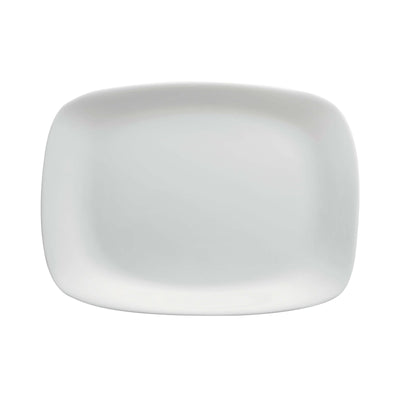 Parma Vassoio Rettangolare in Vetro Bianco 28x21 cm 6 Pezzi