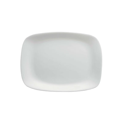 Parma Vassoio Rettangolare in Vetro Bianco 21,7x16,3 cm 6 Pezzi