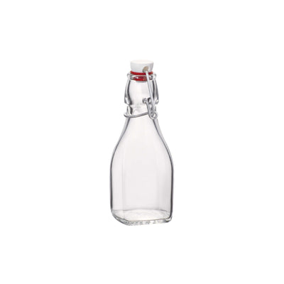 Bormioli Rocco Swing Bottiglia in Vetro con Tappo Bianco 12,5 cl 20 Pezzi