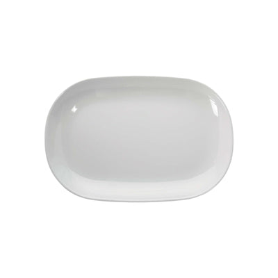 Tognana Vassoio Ovale in Melamina Bianca 27x18,5 cm 6 Pezzi