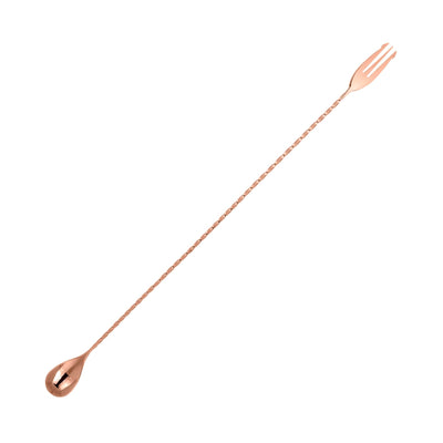 Cucchiaio Mescolatore da Bar Inox Placcato Rame 40 cm