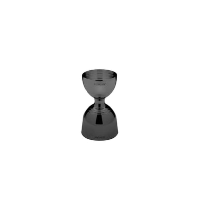 Misurino Cocktail Giove Doppio Acciaio Inox Nero 3/6 cl