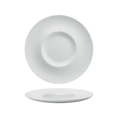 Gural Athens Piatto Piano con Falda Porcellana Bianca 31 cm 6 Pezzi