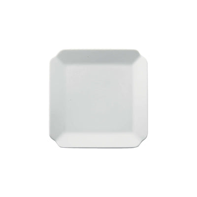Gural Napoli Piatto Quadrato Gourmet Porcellana Bianca 15x15 cm 6 Pezzi
