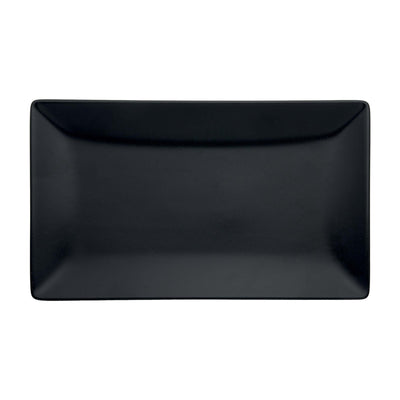 Tokyo Vassoio Rettangolare Stoneware Nero Opaco 34x22 cm 6 Pezzi
