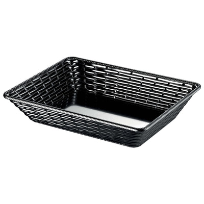 Hena Cestino Rettangolare in Melamina Nero 37x27 cm H 8 cm