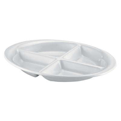 Vassoio in Melamina Bianca 4 Scomparti 36x26 cm 1 Pezzo