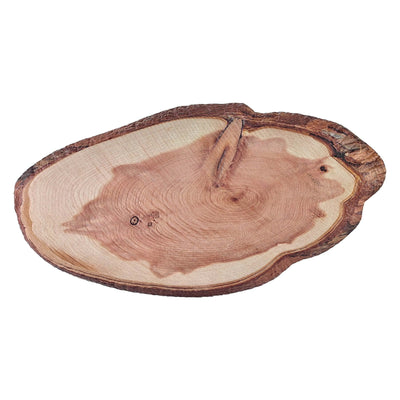 Tagliere Ovale in Melamina Effetto Legno 53x27 cm 2 Pezzi