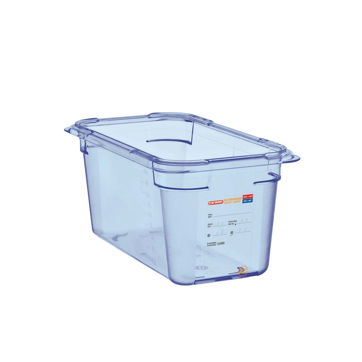 Bacinella Gastronorm GN 1/4 in ABS BPA Free H 15 cm 3,7 Litri