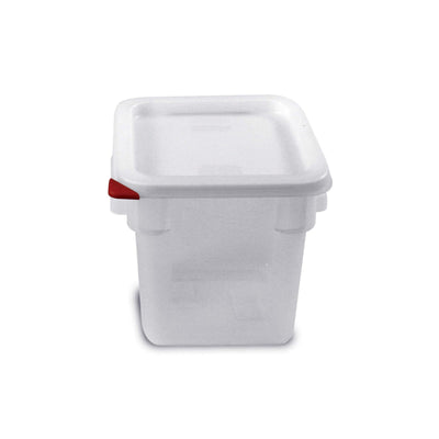Contenitore Ermetico Quadrato in Polipropilene con Coperchio 4 Litri 18x18 cm H 19 cm