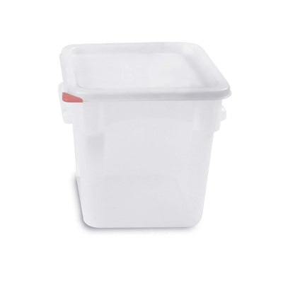 Contenitore Ermetico Quadrato in Polipropilene con Coperchio 8 Litri 22,5x22,5 cm H 23 cm