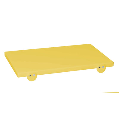 Tagliere in Polietilene Giallo con Battente 60x40 cm H 2
