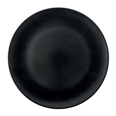 Monaco Piatto Piano in Stoneware Nero Opaco 32 cm 6 Pezzi