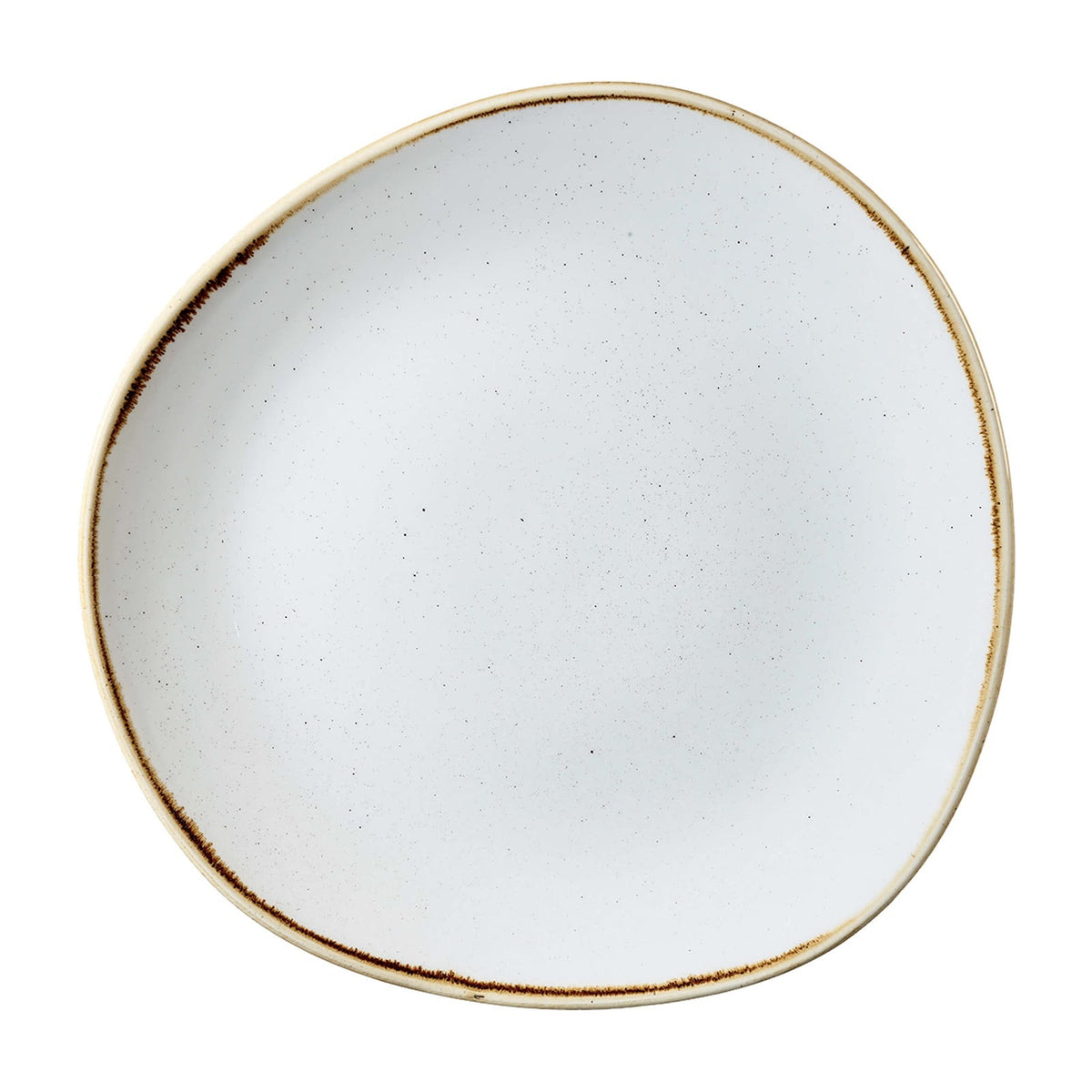 Churchill Stonecast Bianco Puntinato Organic Piatto Piano Ø 28,6 cm 12 Pezzi