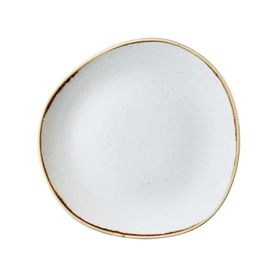 Churchill Stonecast Bianco Puntinato Organic Piatto Piano Ø 26,4 cm 12 Pezzi