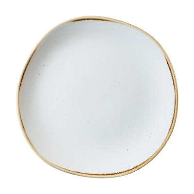 Churchill Stonecast Bianco Puntinato Organic Piatto Frutta Ø 21 cm 12 Pezzi