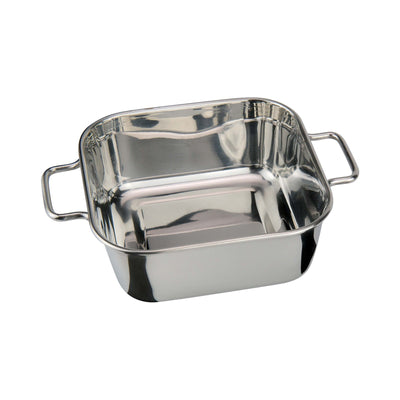 ILSA Mini Rostiera Quadrata 2 Manici in Acciaio Inox 12x12 cm H 4,5 cm