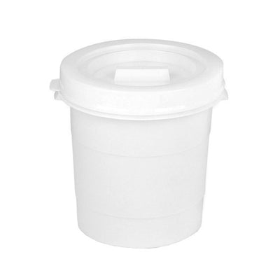 Contenitore Alimenti Tondo con Coperchio in Polietilene HD 30 Litri