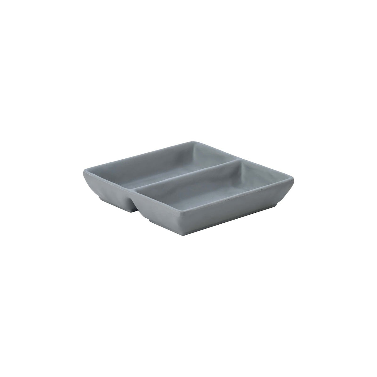 Buffet Coppetta 2 Scomparti in Melamina Grigia cm 14x14 H 3 12 Pezzi