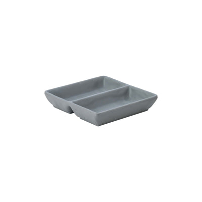 Buffet Coppetta 2 Scomparti in Melamina Grigia cm 14x14 H 3 12 Pezzi