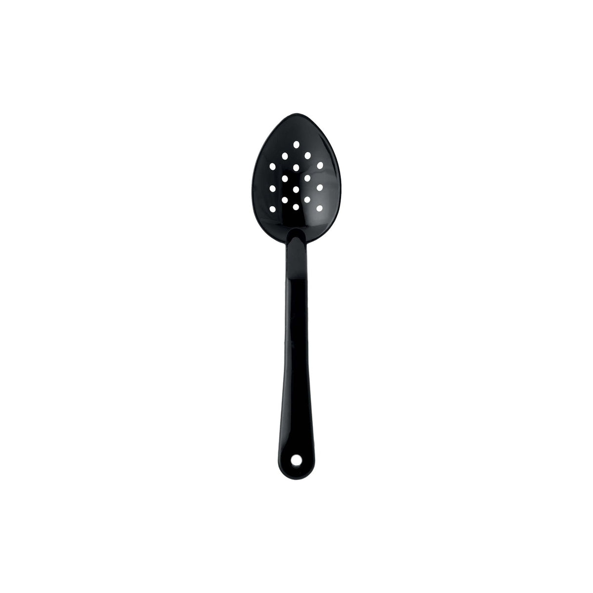 Cucchiaione da Servizio Forato Nero in Policarbonato 28 cm