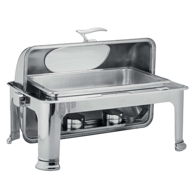 Scaldavivande Rettangolare Inox Roll Top con Finestra e Fornellino 8,5 L